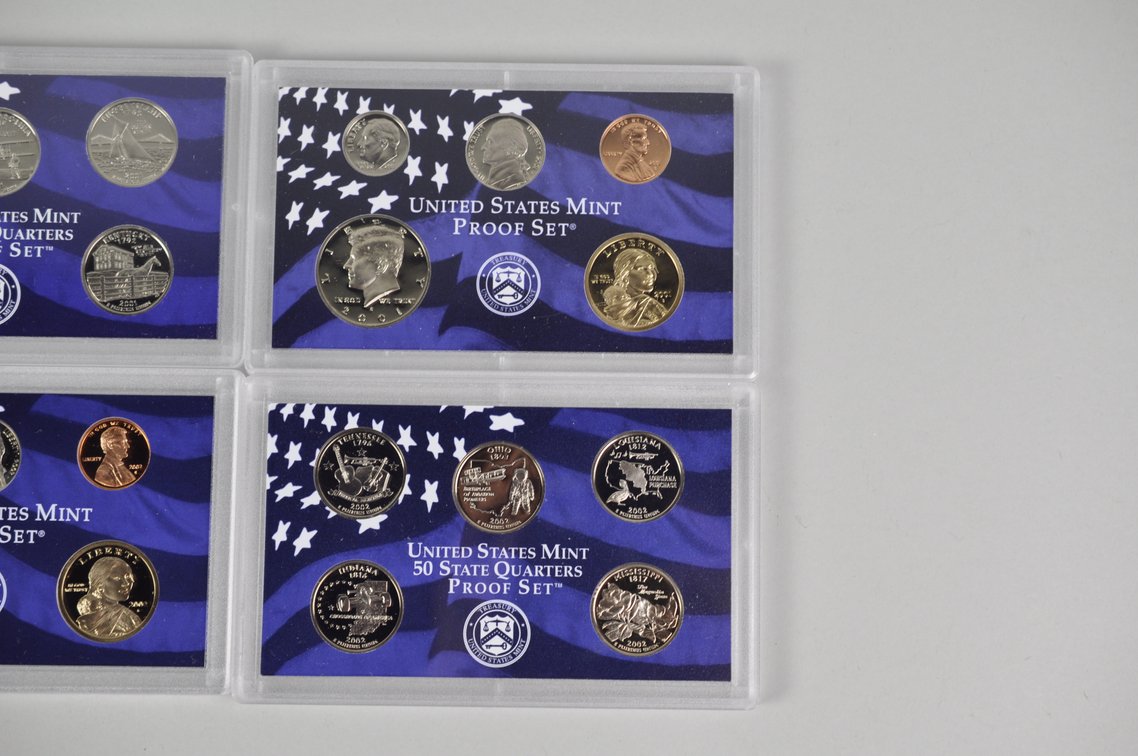 US Proof Sets 2000, 2001 x2, and 2002, photo 6 of 11