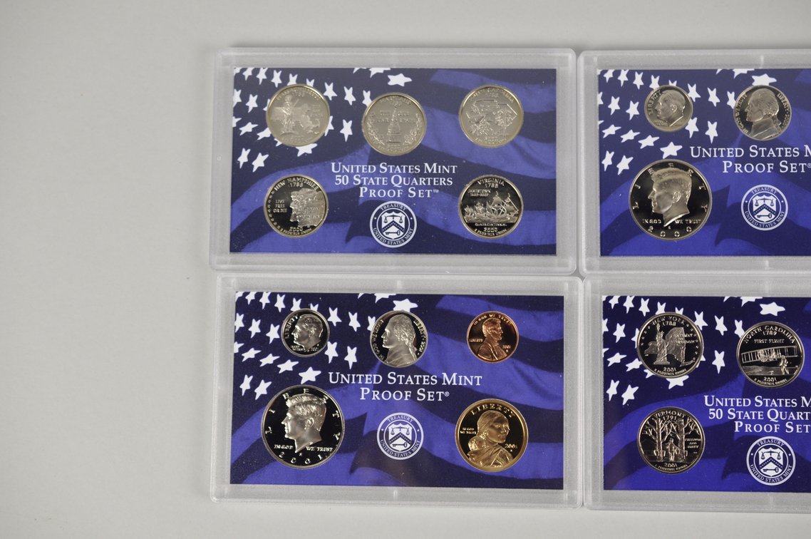 US Proof Sets 2000, 2001 x2, and 2002, photo 3 of 11