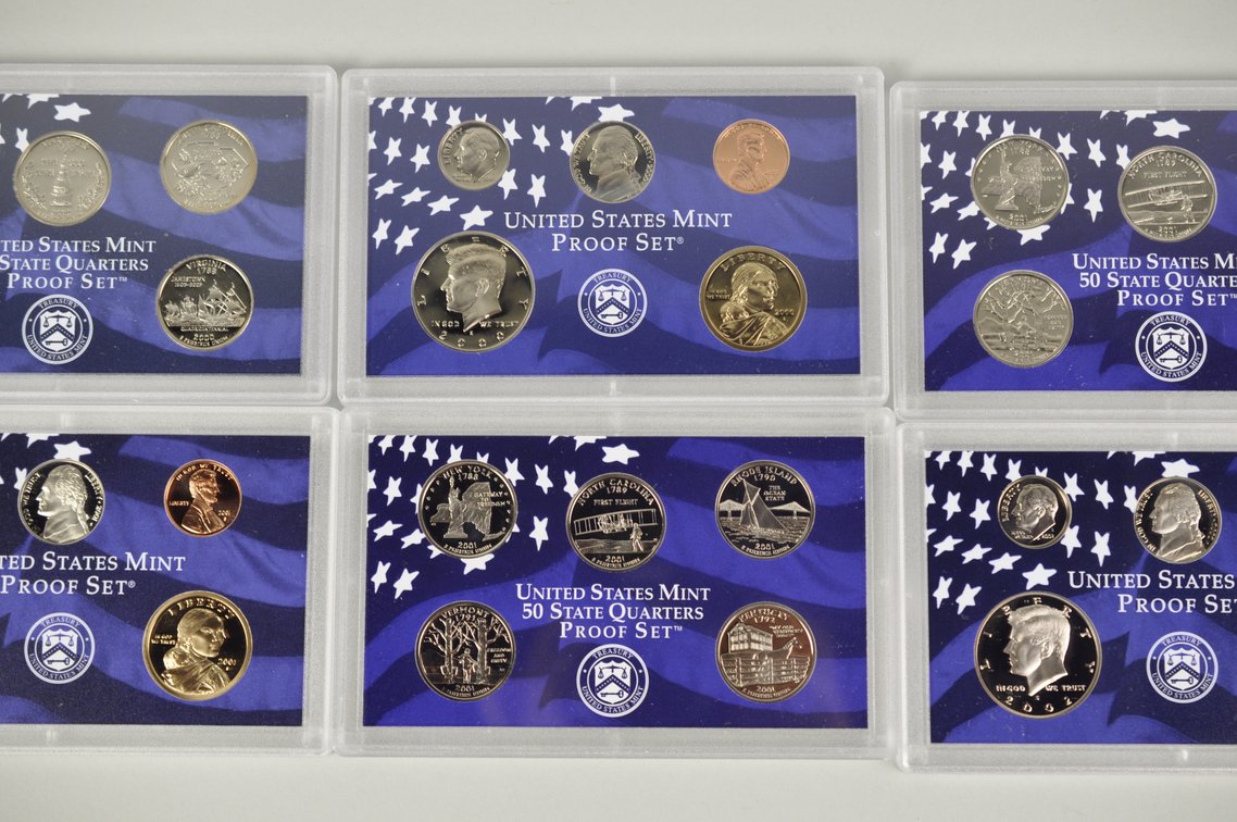 US Proof Sets 2000, 2001 x2, and 2002, photo 4 of 11