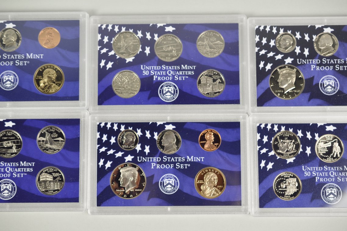 US Proof Sets 2000, 2001 x2, and 2002, photo 5 of 11
