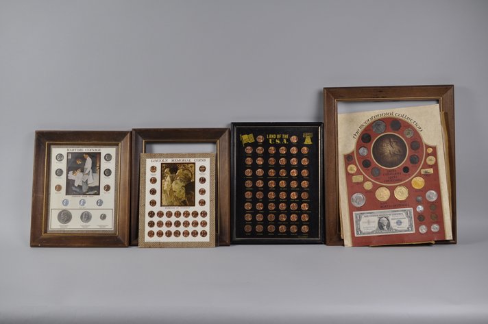 Assorted Coin Sets in Frames