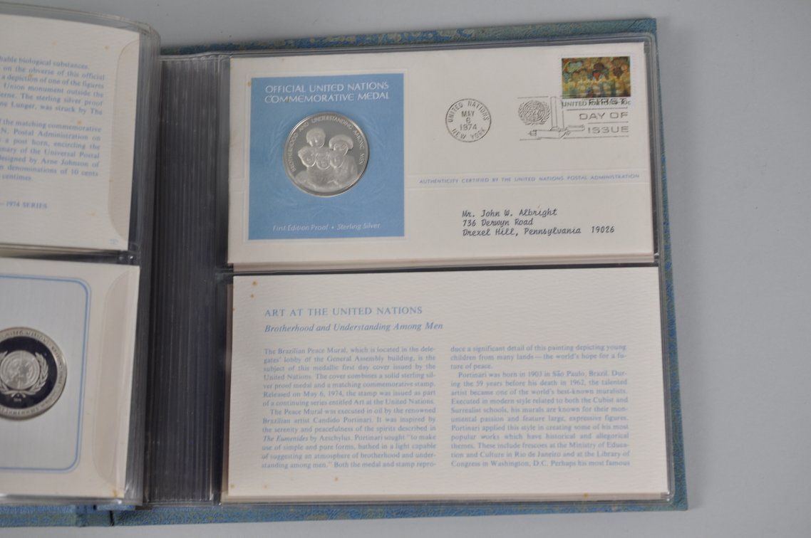 Commemorative Medals and Tokens with Postal Notes in Binders, photo 13 of 16