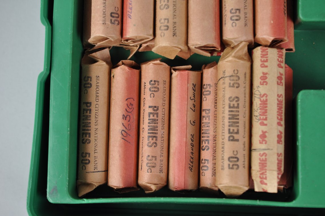 Wheat and Lincoln Cent Rolls Inside a Monster Box Shell, photo 11 of 12