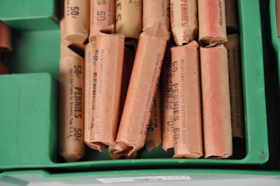 Wheat and Lincoln Cent Rolls Inside a Monster Box Shell, photo 4 of 12