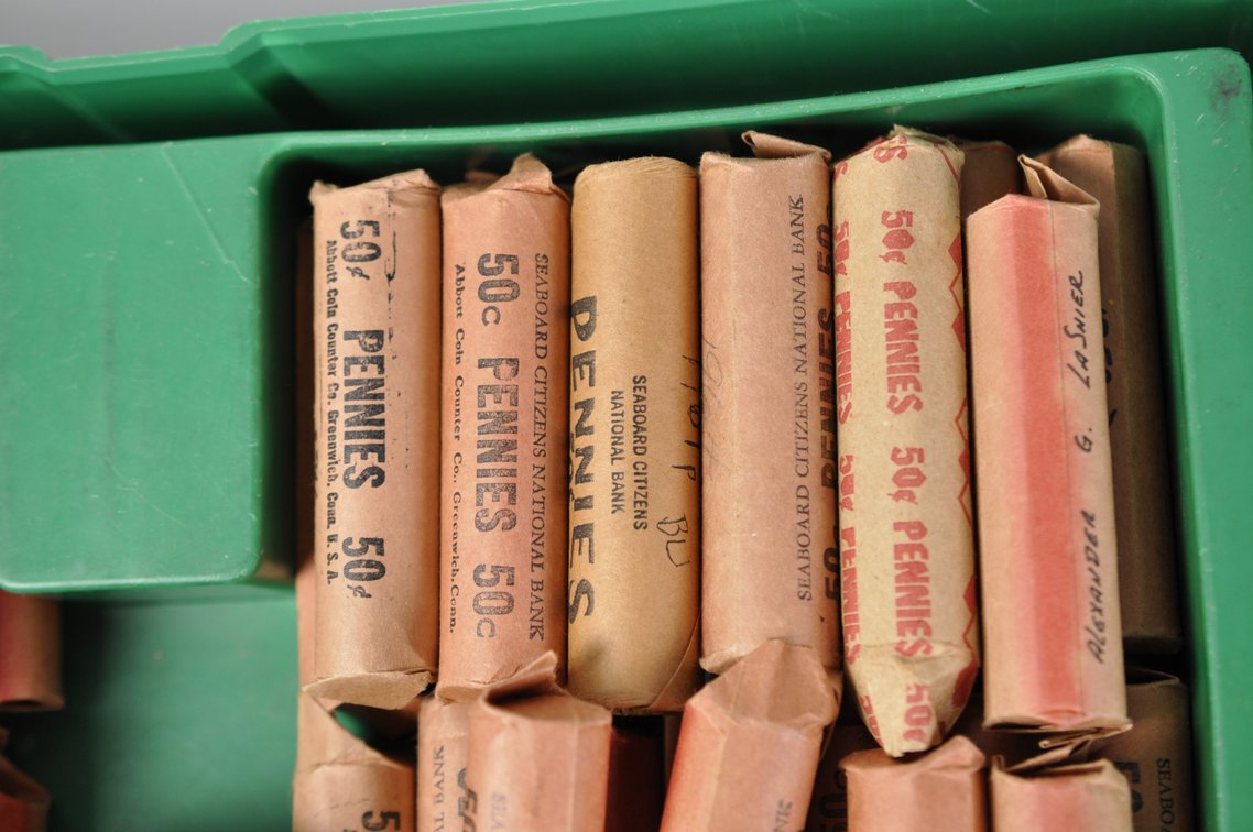 Wheat and Lincoln Cent Rolls Inside a Monster Box Shell, photo 5 of 12