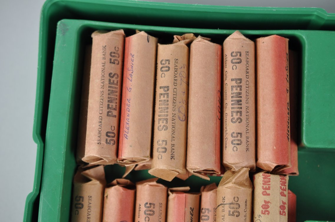 Wheat and Lincoln Cent Rolls Inside a Monster Box Shell, photo 10 of 12