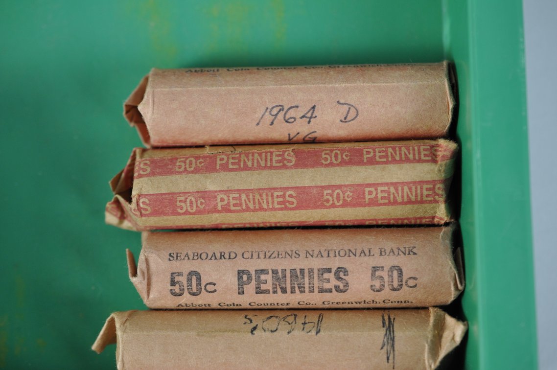 Wheat and Lincoln Cent Rolls Inside a Monster Box Shell, photo 8 of 12