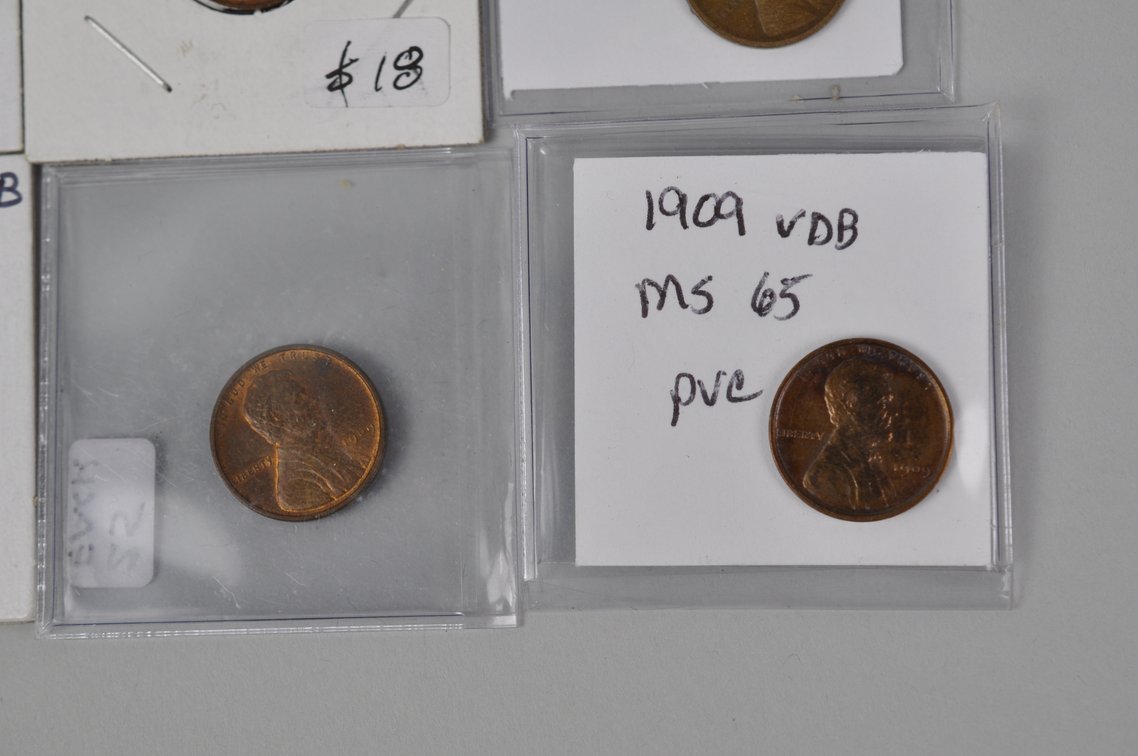 Assorted 1909VDB and 09S Wheat Cents, photo 7 of 16
