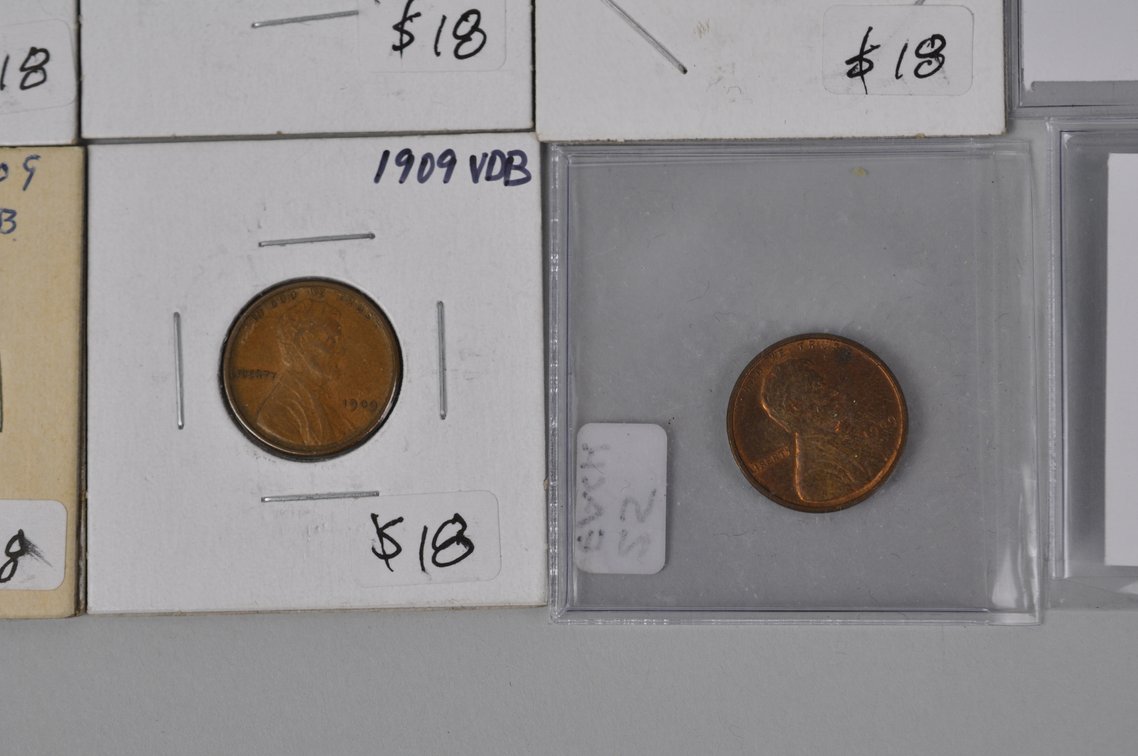 Assorted 1909VDB and 09S Wheat Cents, photo 6 of 16
