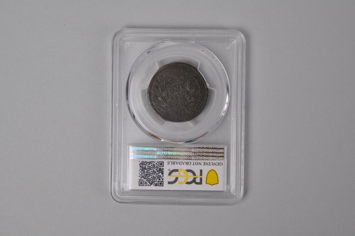 1797 Draped Bust Cent Rev97 Stems Bent VG Detail PCGS, photo 4 of 5
