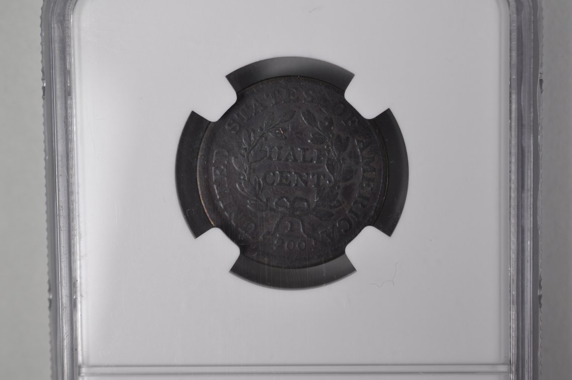 1804 Draped Bust Half Cent VG Details Cleaned, photo 7 of 7