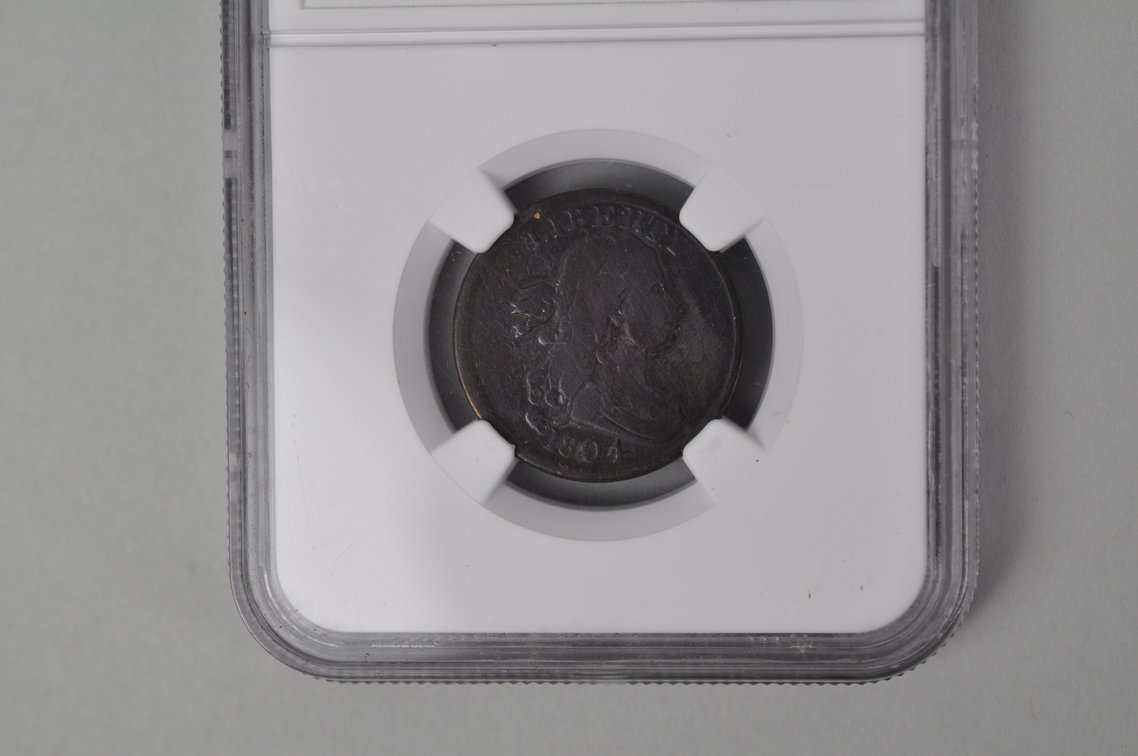 1804 Draped Bust Half Cent VG Details Cleaned, photo 4 of 7