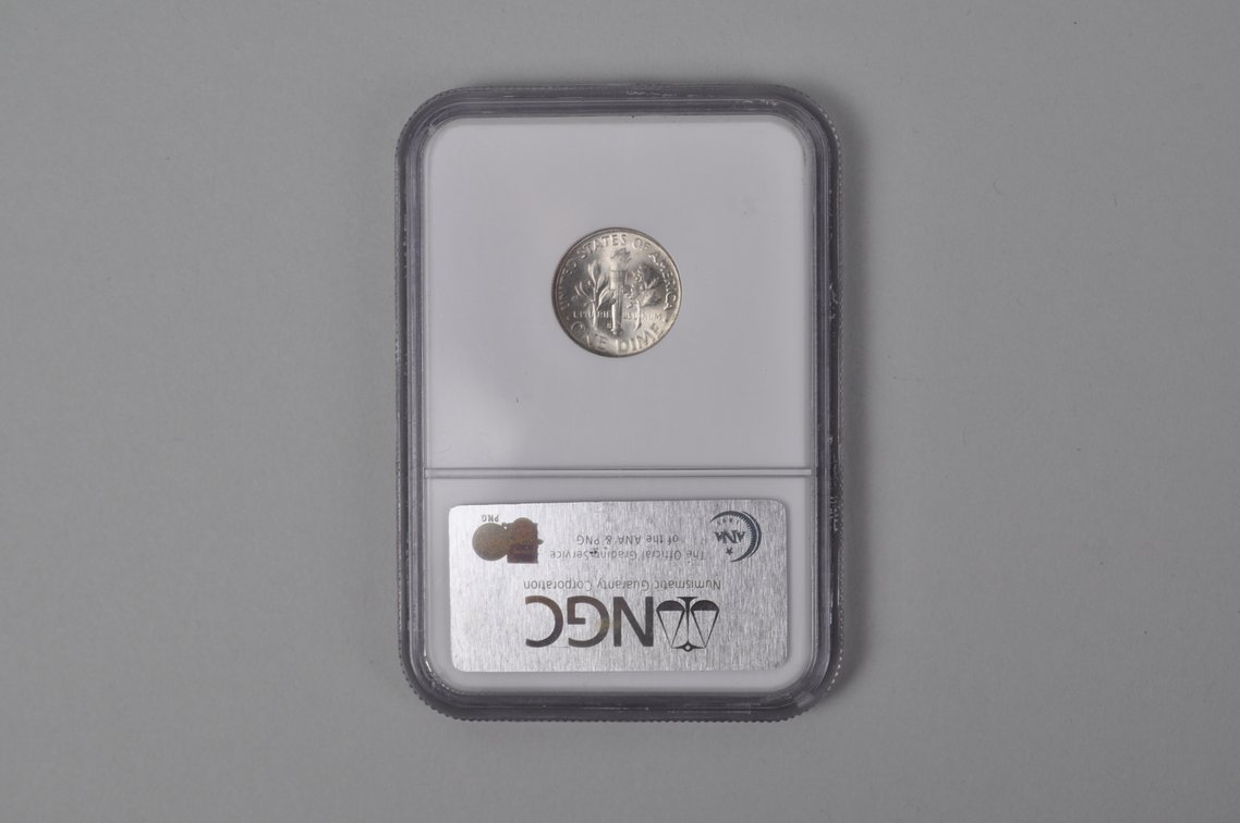1948S Roosevelt Dime MS67 NGC, 1968D Washington Quarter PCGS MS65, photo 9 of 10