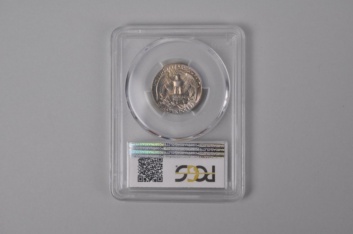 1948S Roosevelt Dime MS67 NGC, 1968D Washington Quarter PCGS MS65, photo 5 of 10