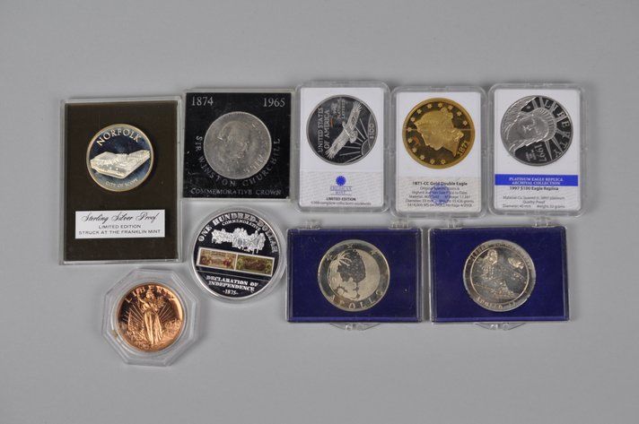 Assorted Replica Coins and Rounds