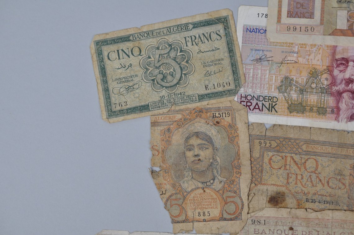 Assortment of Old Franc Banknotes, photo 3 of 15