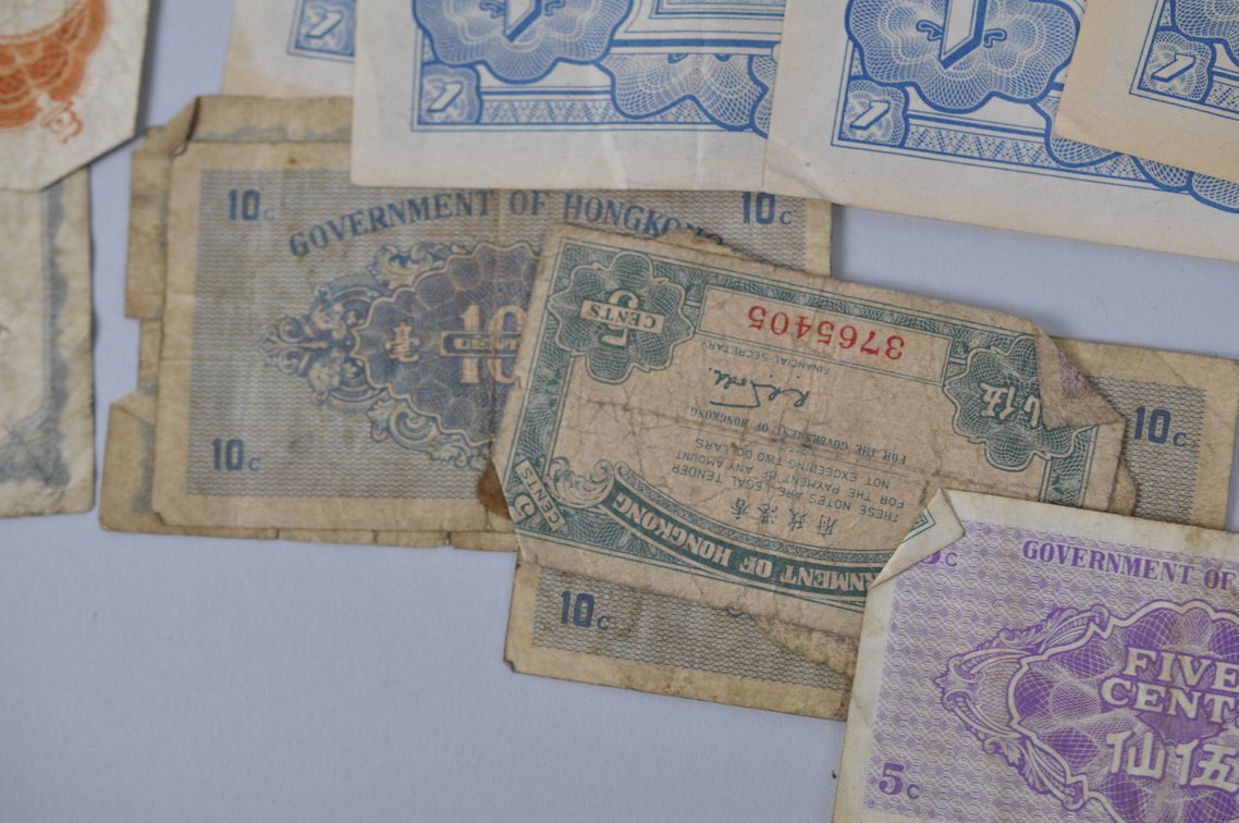 Assortment of Old Banknotes from the Pacific and World War Two, photo 20 of 20