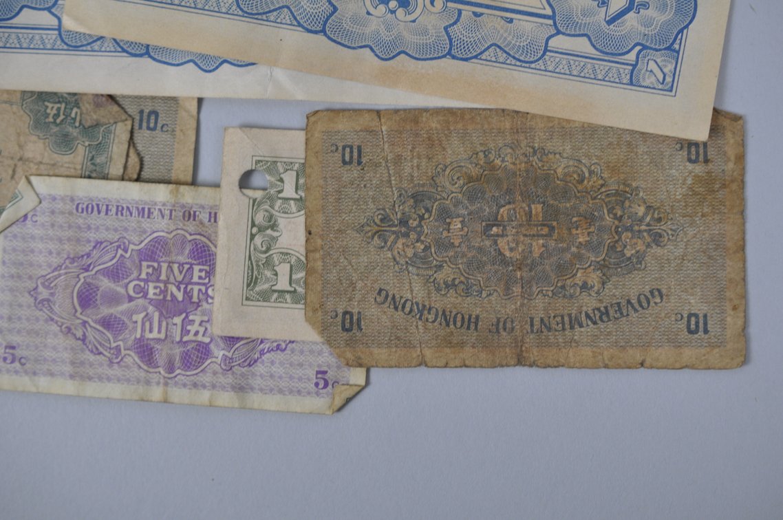 Assortment of Old Banknotes from the Pacific and World War Two, photo 19 of 20