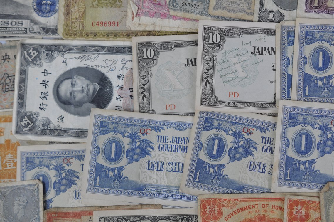 Assortment of Old Banknotes from the Pacific and World War Two, photo 9 of 20