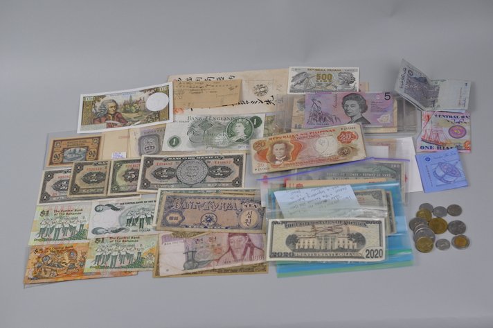 Large Assortment of Banknotes from Various Countries