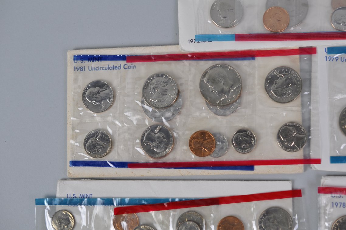 Uncirculated Coin Sets 1971-1981, photo 3 of 18