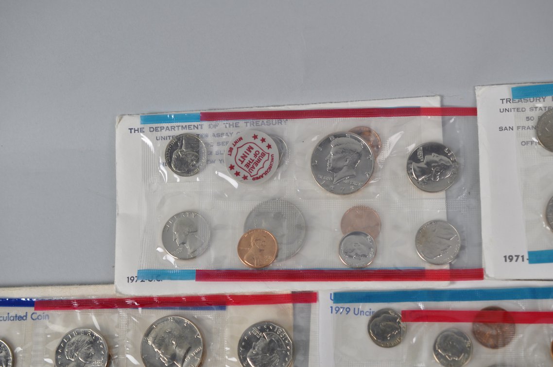 Uncirculated Coin Sets 1971-1981, photo 4 of 18