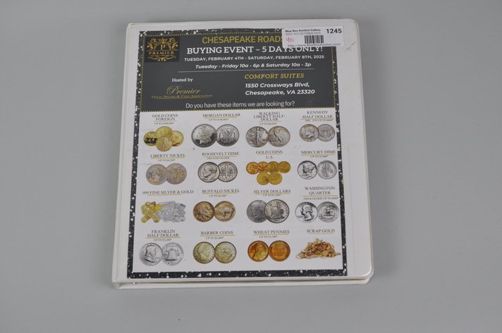 Collection of US Coins and World Banknotes in an Album Folder