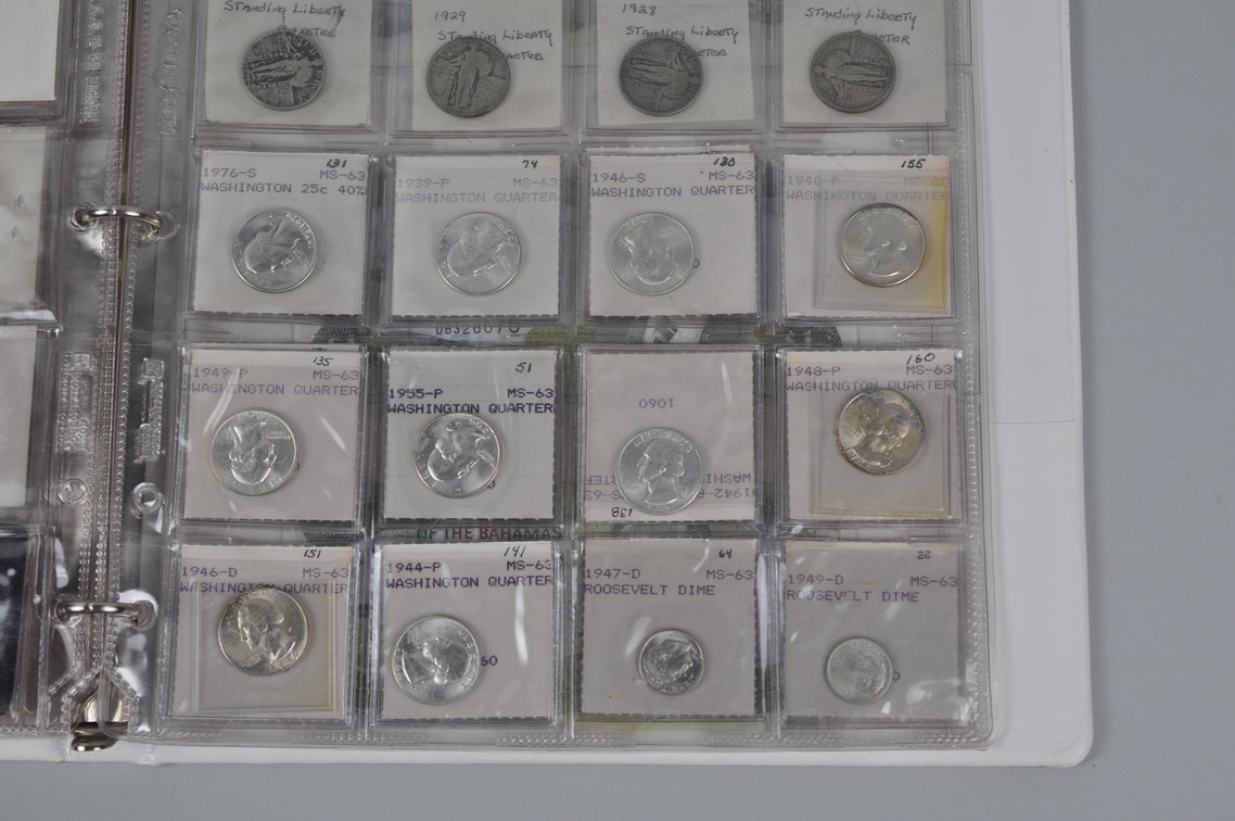 Collection of US Coins and World Banknotes in an Album Folder, photo 16 of 20