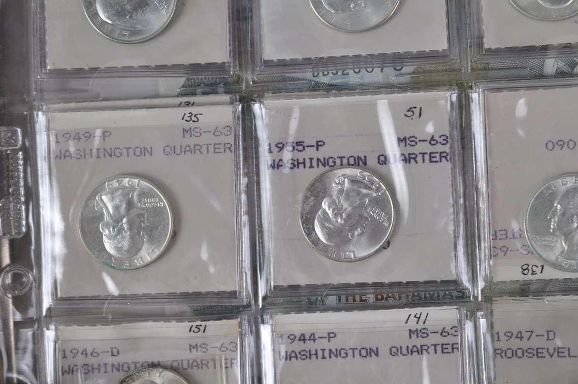 Collection of US Coins and World Banknotes in an Album Folder, photo 17 of 20