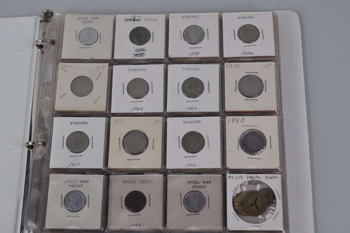 Collection of US Coins and World Banknotes in an Album Folder, photo 3 of 20