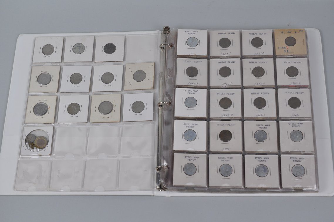 Collection of US Coins and World Banknotes in an Album Folder, photo 5 of 20