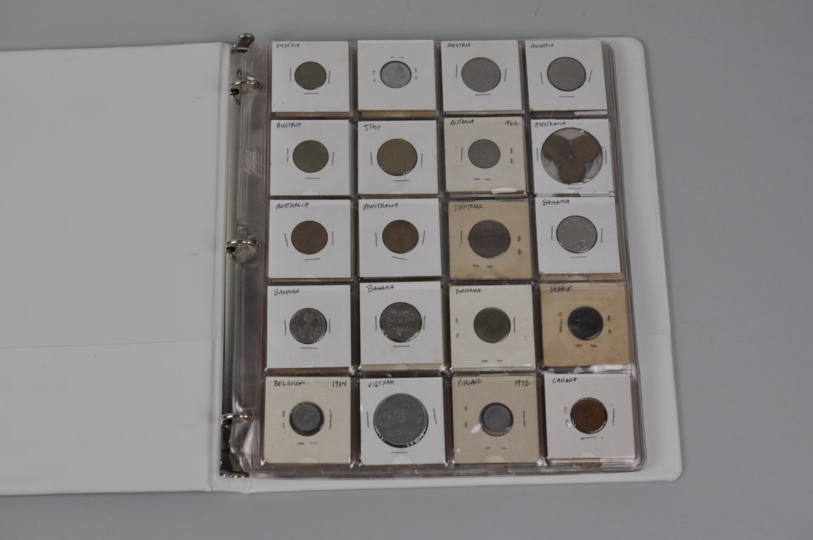 Collection of World Coins in an Album Folder, photo 2 of 20