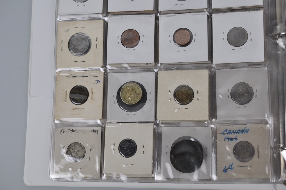 Collection of World Coins in an Album Folder, photo 12 of 20