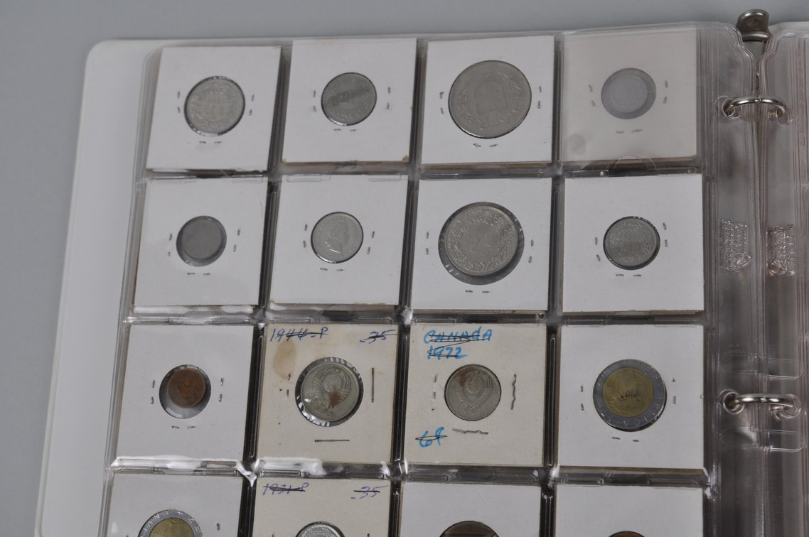 Collection of World Coins in an Album Folder, photo 17 of 20