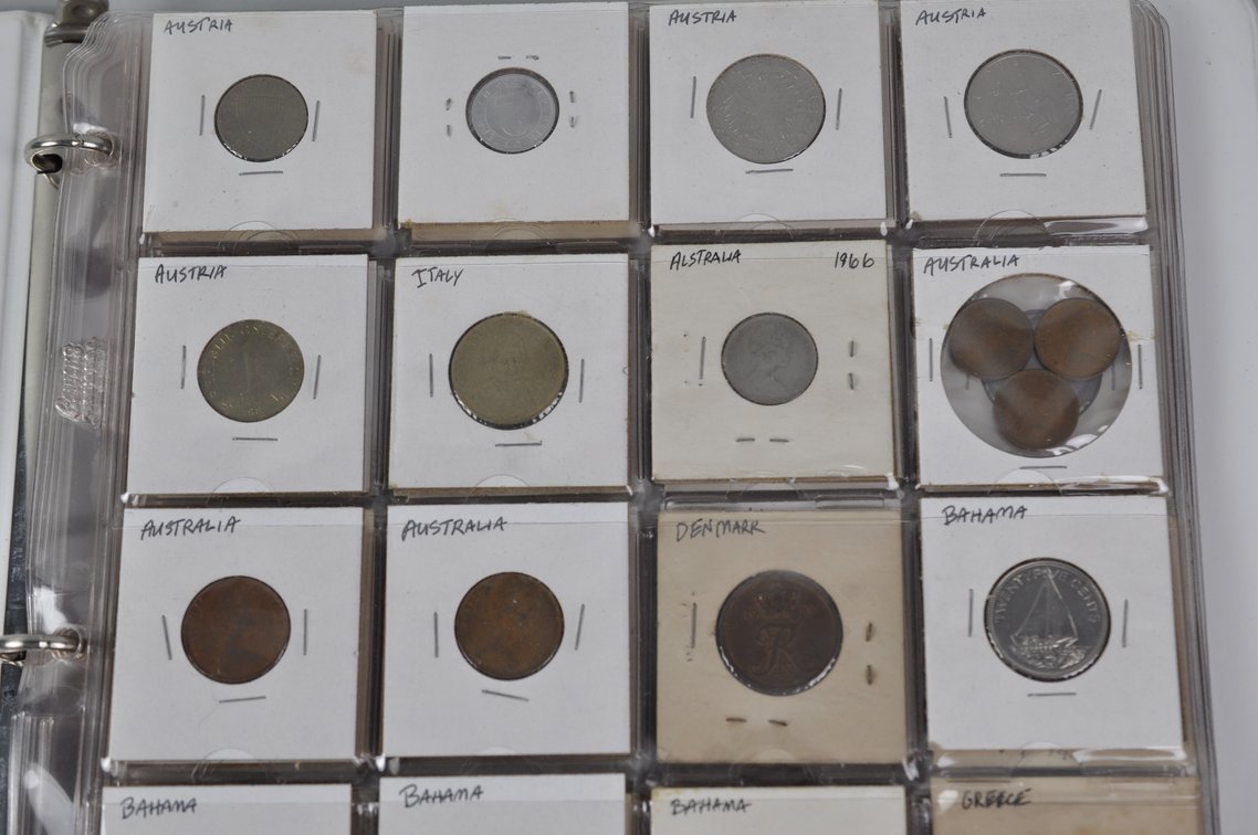 Collection of World Coins in an Album Folder, photo 4 of 20