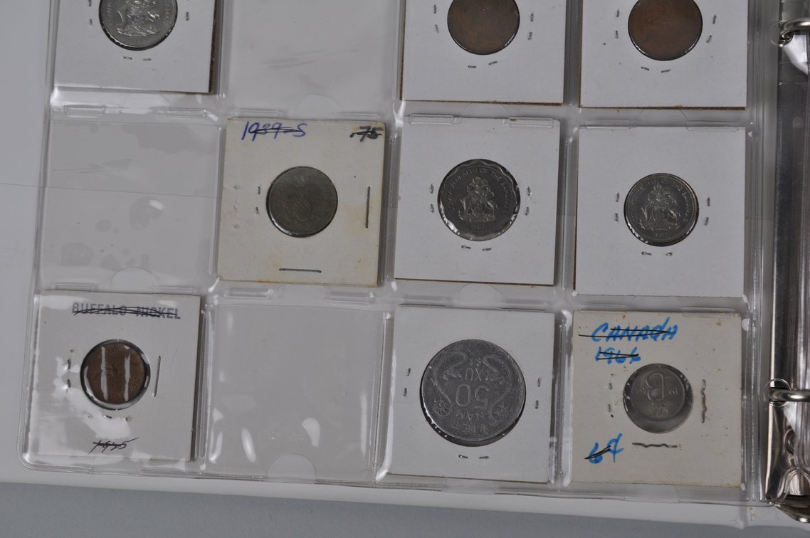 Collection of World Coins in an Album Folder, photo 8 of 20