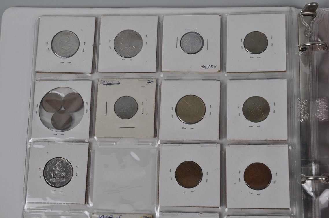 Collection of World Coins in an Album Folder, photo 9 of 20