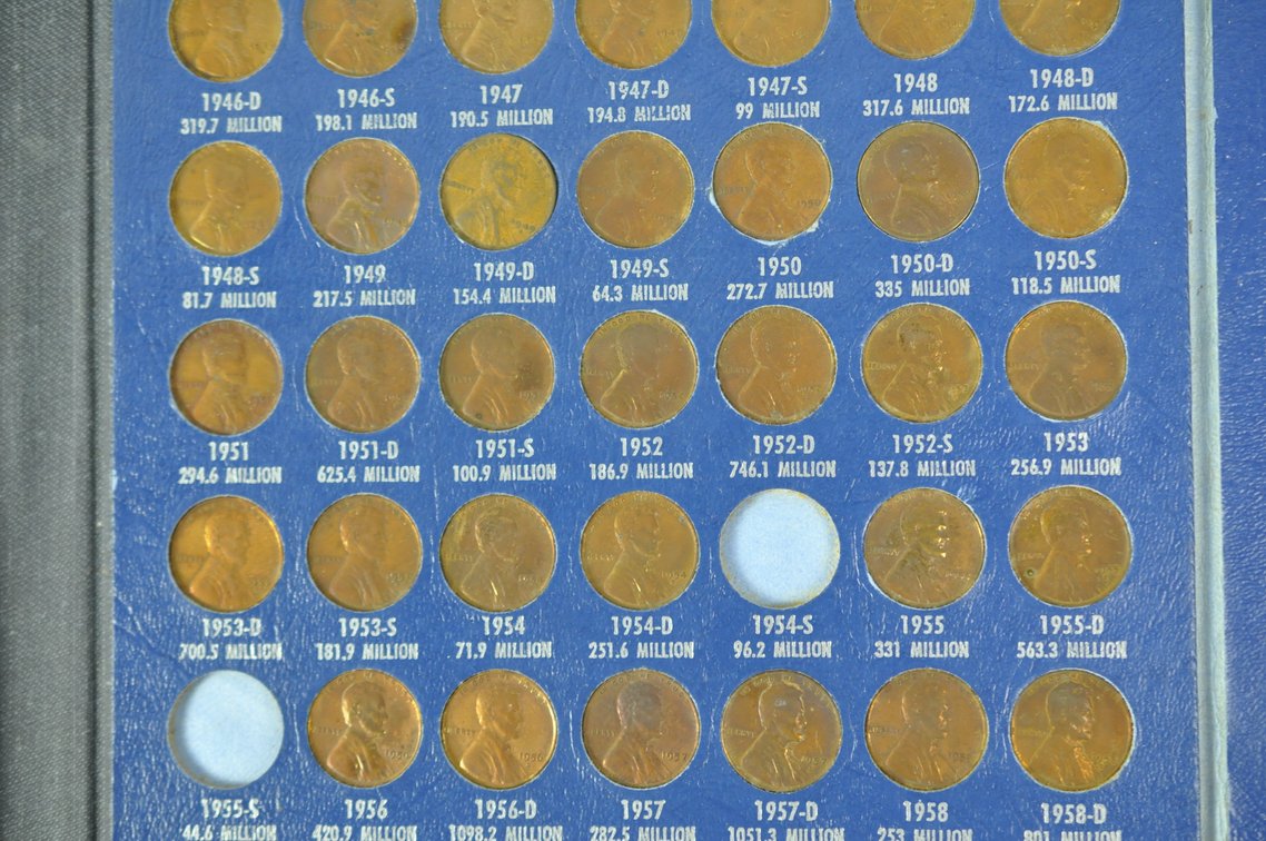 Lincoln Wheat Cent Album Mostly Complete, photo 11 of 20