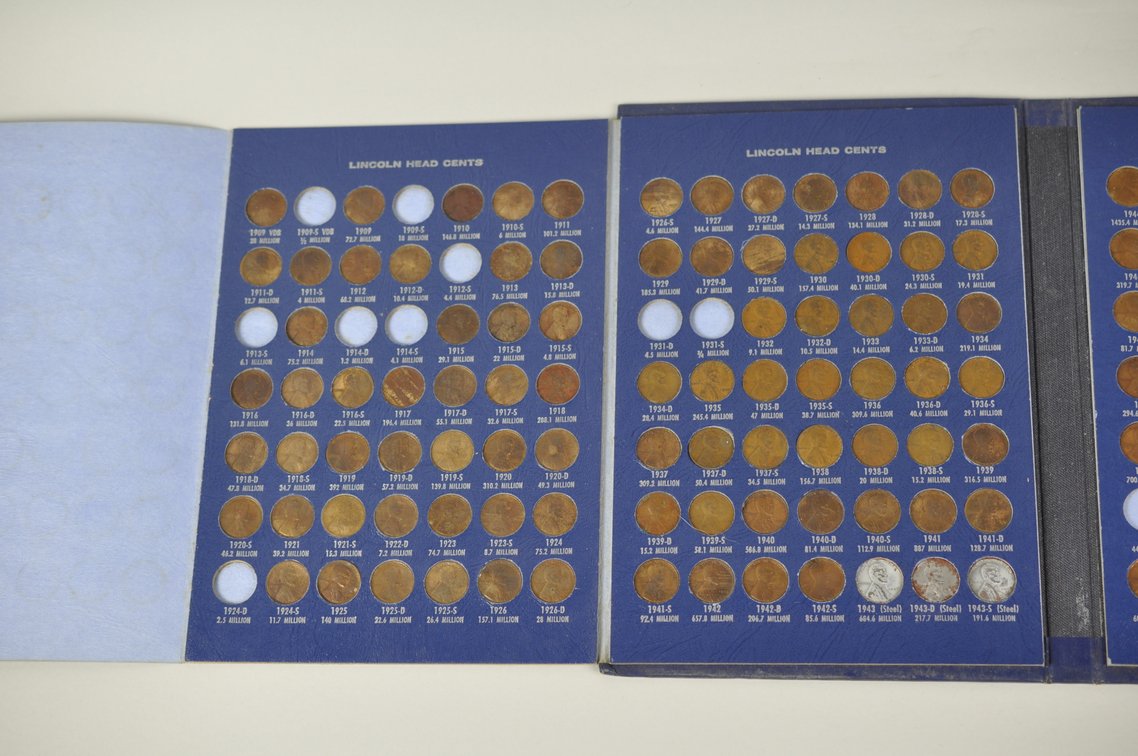 Lincoln Wheat Cent Album Mostly Complete, photo 15 of 20