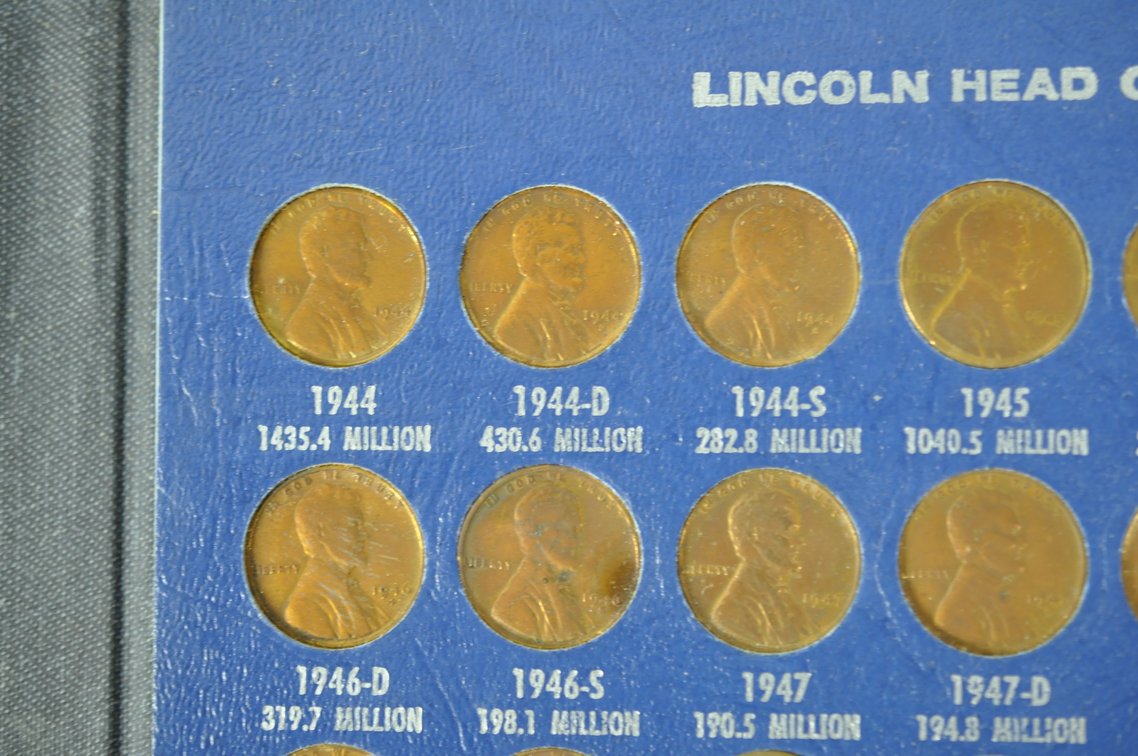 Lincoln Wheat Cent Album Mostly Complete, photo 13 of 20