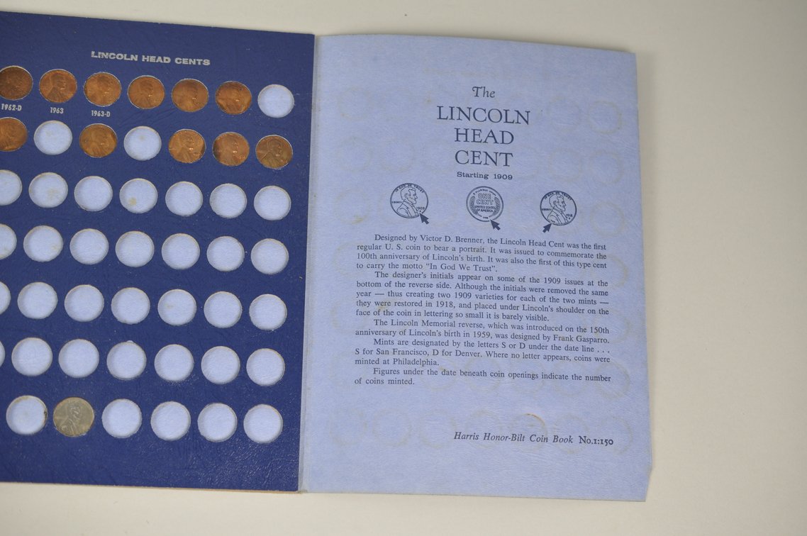 Lincoln Wheat Cent Album Mostly Complete, photo 17 of 20