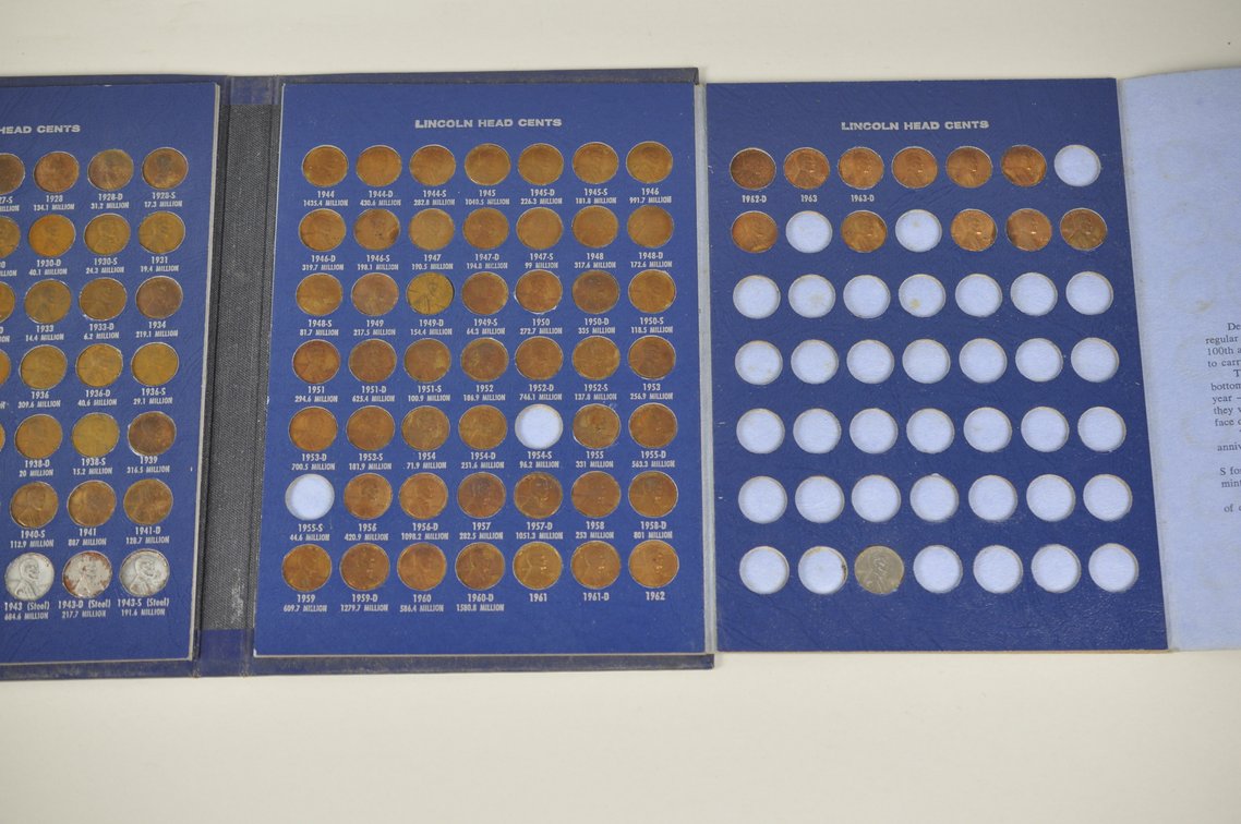 Lincoln Wheat Cent Album Mostly Complete, photo 16 of 20