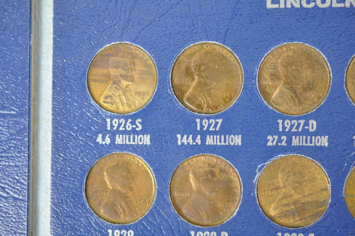 Lincoln Wheat Cent Album Mostly Complete, photo 6 of 20