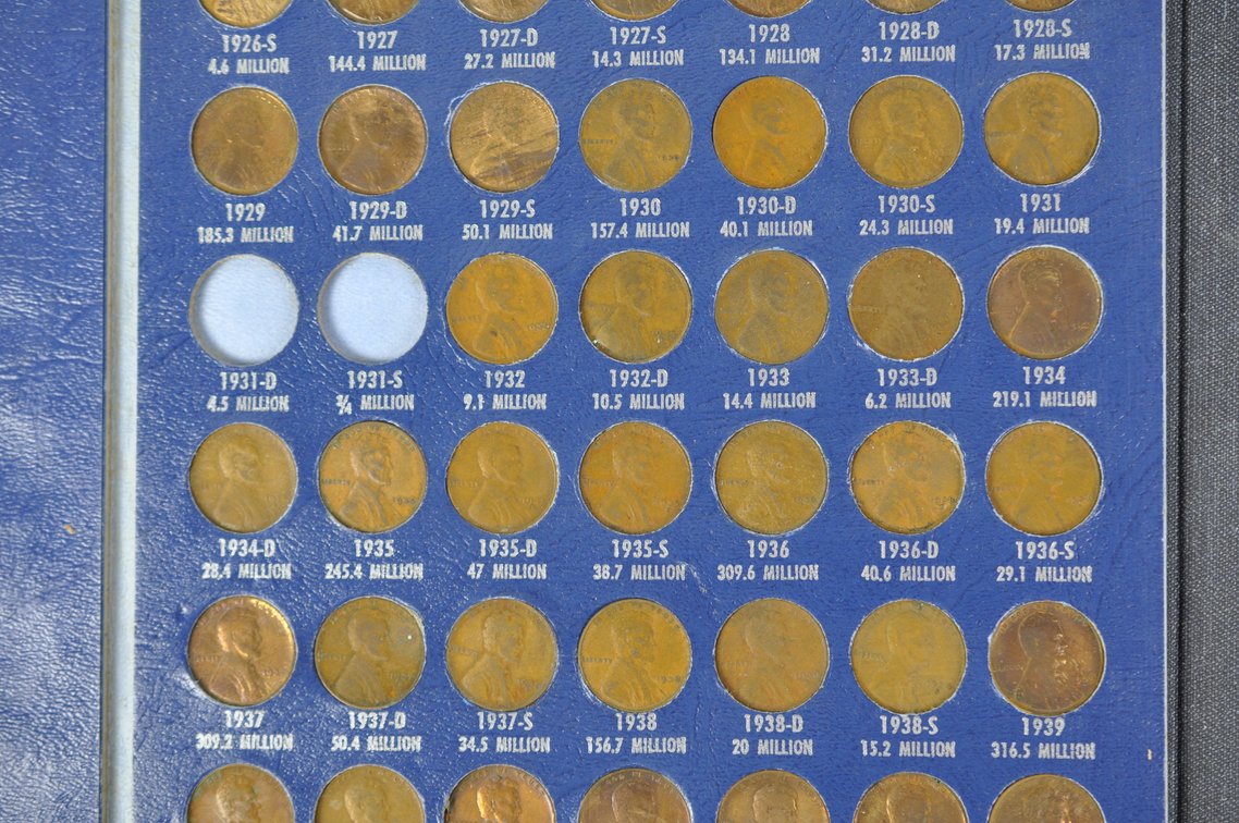 Lincoln Wheat Cent Album Mostly Complete, photo 4 of 20