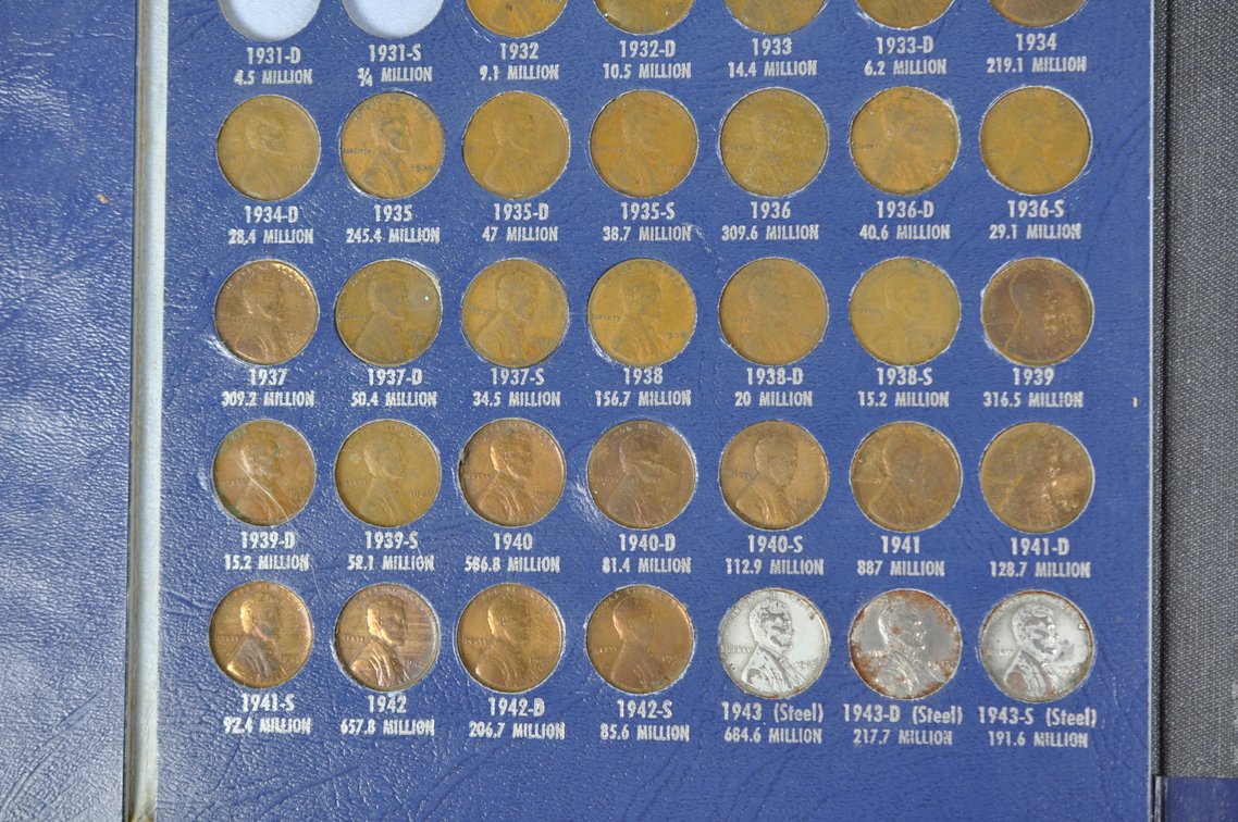 Lincoln Wheat Cent Album Mostly Complete, photo 5 of 20