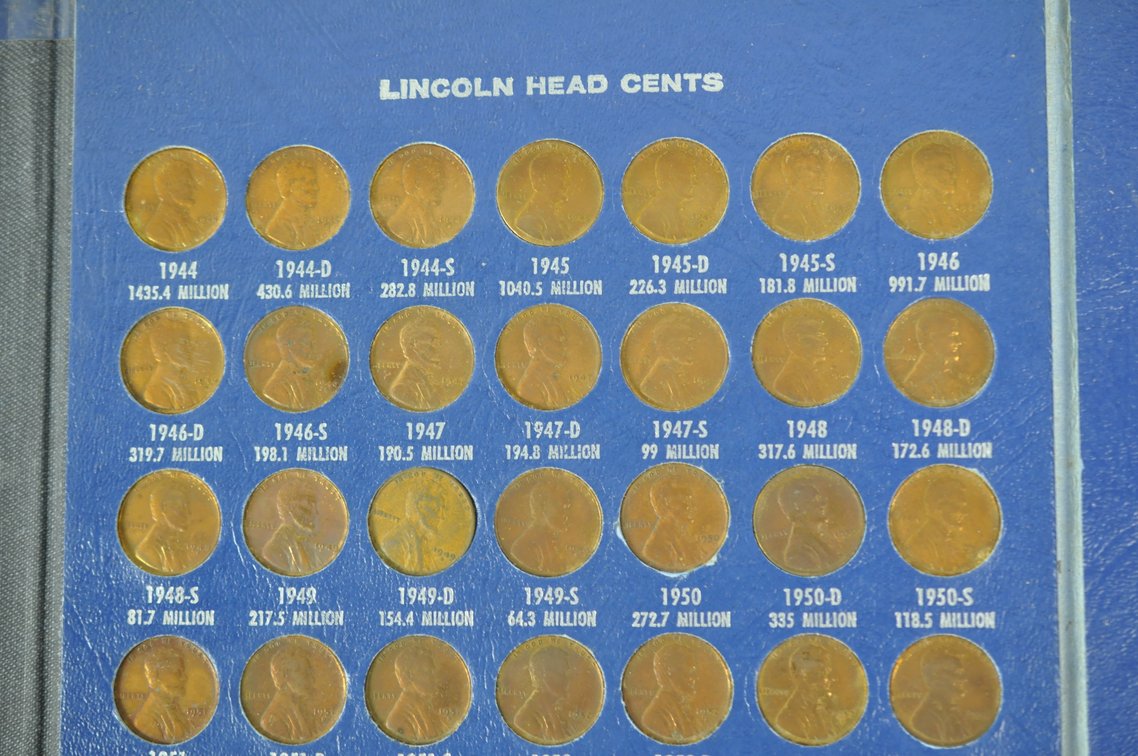 Lincoln Wheat Cent Album Mostly Complete, photo 10 of 20