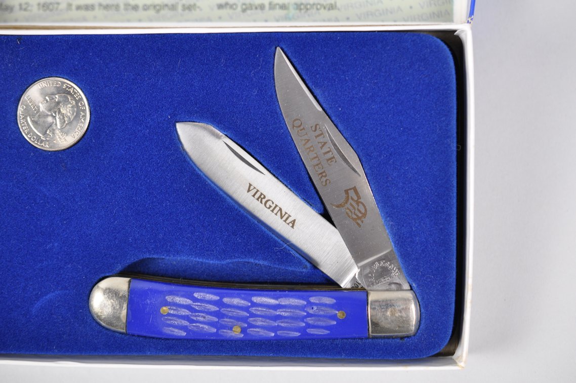 Virginia State Quarter Coin With Commemorative Pocket Knife, photo 4 of 6