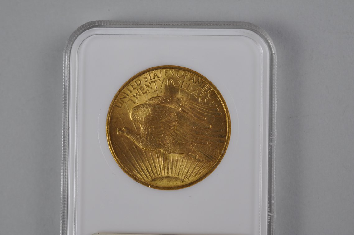 1908 No Motto SG Double Eagle Gold NGC MS63, photo 5 of 6