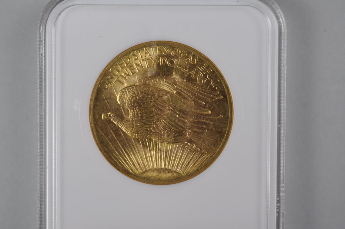 1908 No Motto SG Double Eagle Gold NGC MS63, photo 5 of 5
