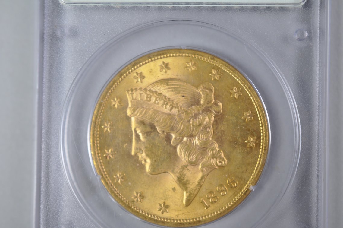 1896 Liberty Double Eagle Gold PCGS MS61, photo 5 of 11